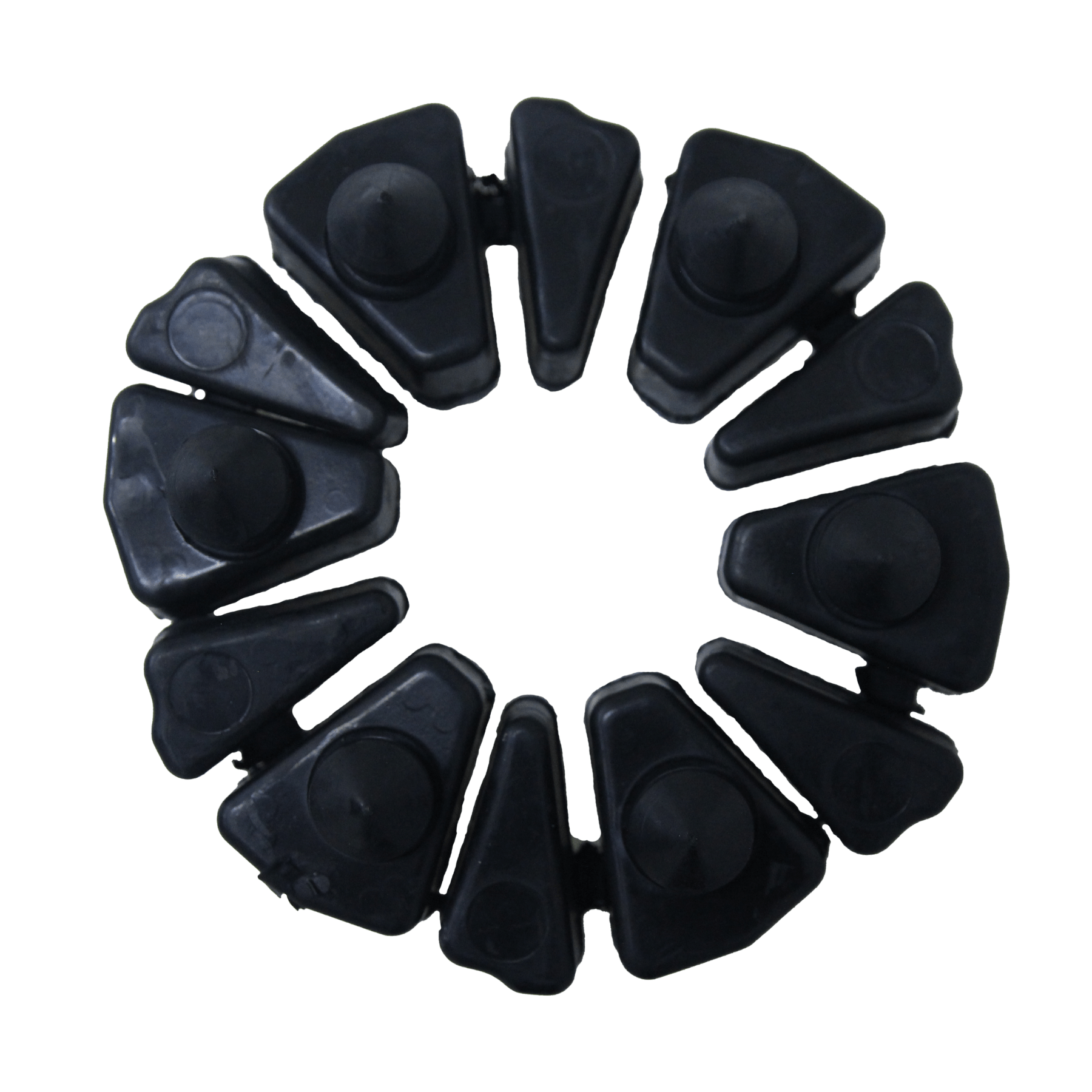 Coxim da coroa em borracha p/ moto yamaha fazer 250 - lander 250 06-17 - ténéré 250 - todas (jogo c/ 6 peças)